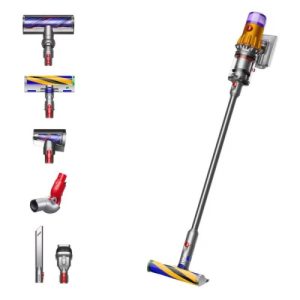 Dyson V12 Detect Slim Absolute (2023) Cordless vacuum cleaner, Nickel/Yellow