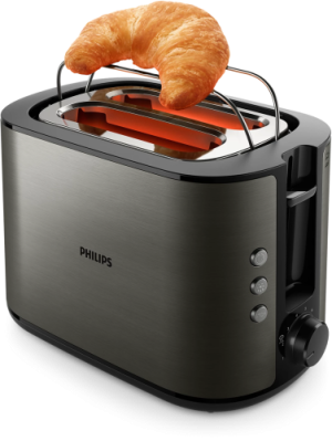 Philips Viva Collection HD2651/80 Toaster, 950 W, Titanium
