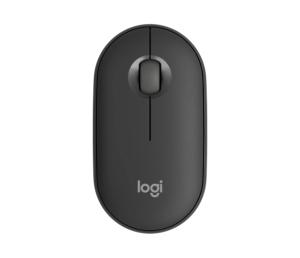 Logitech Pebble 2 M350s Wireless Mouse, RF Wireless + Bluetooth, 4000 DPI, Tonal Graphite