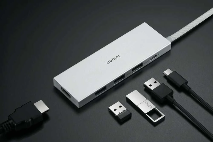 Xiaomi XMDS05YM 5-in-1 USB Type-C Hub, White - Image 6