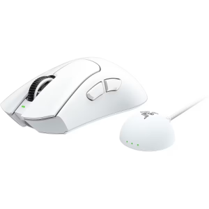 Razer DeathAdder V4 Pro Wireless Gaming Mouse RF Wireless + USB-A, 45000 DPI, White