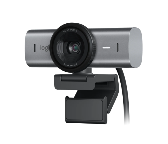 Logitech MX Brio Webcam, 8.5 MP, 4K Ultra HD 3840x2160, USB-C, Graphite