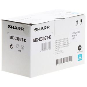 Sharp MX-C30GTC (MXC30GTC) Toner Cartridge, Cyan Sharp MX-C30GTC (MXC30GTC) Toner Cartridge, Cyan