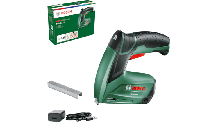 Bosch PTK 3.6 LI Cordless Tacker (1x1.5 Ah Battery + USB charger) - Image 4