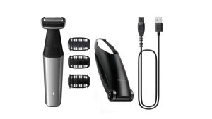 Philips Bodygroom 5000 Series BG5021/15 Body Hair Shaver and Trimmer, Black/Silver
