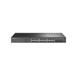 TP-Link TL-SG3428X-UPS 24-Port Gigabit L2+ Managed Switch with 4 10GE SFP+ Slots, UPS Power Supply