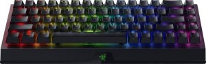 Razer BlackWidow V3 Mini HyperSpeed Phantom Wireless Gaming Keyboard Yellow Switch US, Black