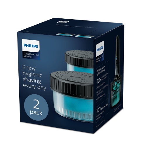 Philips Quick Clean Pod Cartridge CC12/50 2-pack Cleaning cartridges for electric shaver heads - Image 4