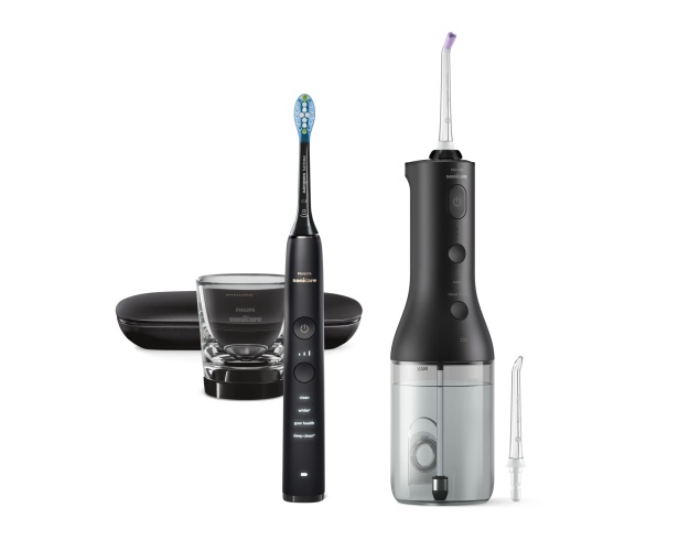 Philips Sonicare DiamondClean 9000 Power Flosser HX3886/43 Oral Irrigator, Black