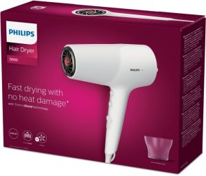 Philips 5000 Series ThermoShield BHD500/00 Hair Dryer 2100 W, White