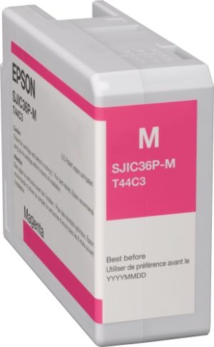 Epson SJIC36P(M) (C13T44C340) Ink Cartridge, Magenta Epson SJIC36P(M) (C13T44C340) Ink Cartridge, Magenta