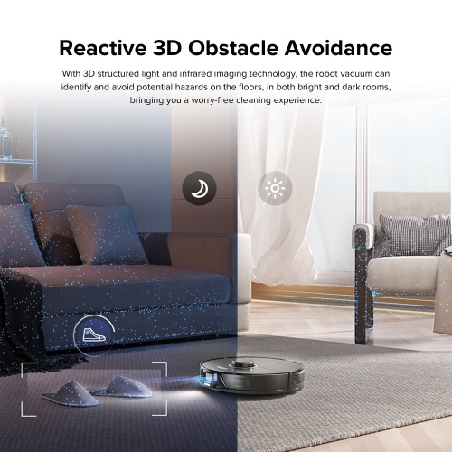 Roborock S8 Robot Vacuum Cleaner, Black - Image 7