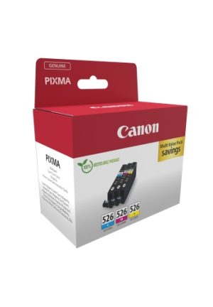 Canon CLI-526 (4541B018) Ink Cartridge Multipack, C/M/Y