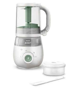 Philips Avent Premium SCF885/01 4-in-1 Steamer Blender, White/Grey