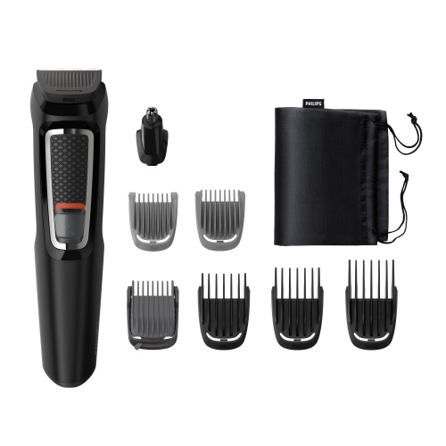 Philips Multigroom 3000 Series MG3730/15, 8-in-1 Hair Trimmer, Black