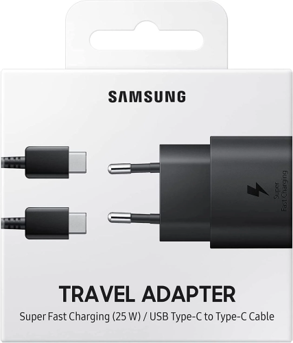 Samsung EP-TA800 Super Fast Charging 25W Power Adapter USB-C + Cable USB-C, Black - Image 6