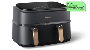 Philips 3000 Series Dual Basket NA352/00 Hot Air Fryer 9 L 2400 W, Charcoal Grey