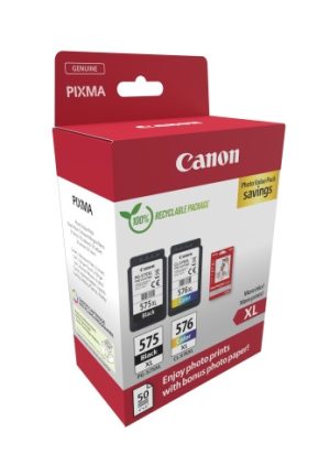 Canon PG-575XL/CL-576XL (5437C006) Photo value pack Ink Cartridge Multipack, BK/CMY Canon PG-575XL/CL-576XL (5437C006) Photo value pack Ink Cartridge Multipack, BK/CMY