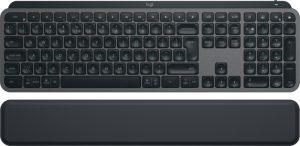 Logitech MX Keys S Wireless Keyboard + Palm Rest, Bluetooth, Illuminated, US, Graphite