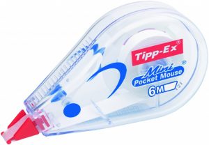 BIC correction tape MINI POCKET MOUSE 5mm x 6m, Box 10 pcs. 512085