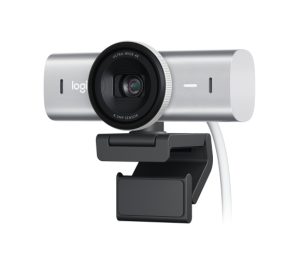Logitech MX Brio Webcam, 8.5 MP, 4K Ultra HD 3840x2160, USB-C, Pale Gray