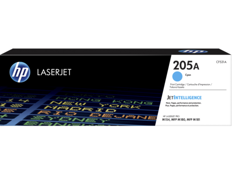 HP 205A (CF531A) Toner Cartridge, Cyan