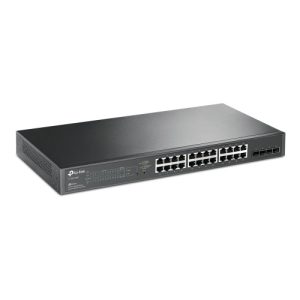 TP-Link JetStream 28-Port Gigabit Smart PoE Ethernet Switch with 24-Port PoE+