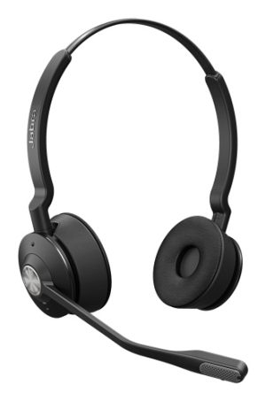 Jabra Engage 65 SE Stereo Wireless Headset, Charging Stand, Black