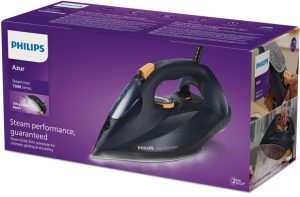 Philips Azur 7000 Series DST7060/20 Steam Iron 3000 W, Blue/Yellow