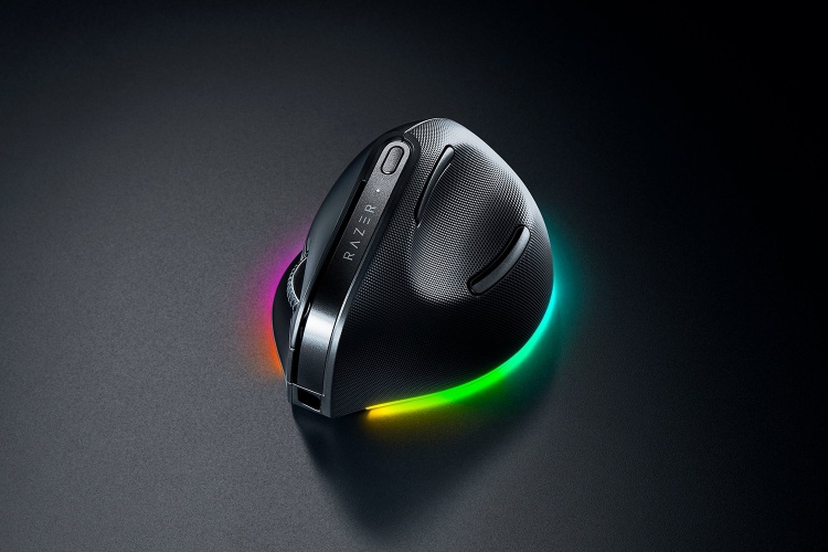 Razer Pro Click V2 Vertical Ergonomic Wireless Mouse RF Wireless+Bluetooth+USB-C, 30000 DPI, Black - Image 5