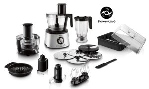 Philips 7000 Series HR7778/00 Food processor, 3.4 L, 1300 W, Black/Silver