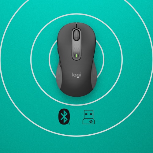 Logitech Signature M650 for Business Wireless Mouse RF Wireless + Bluetooth, 4000 DPI, Graphite - Image 8