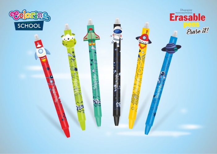 Retractable erasable pen Colorino Space Life - Image 3