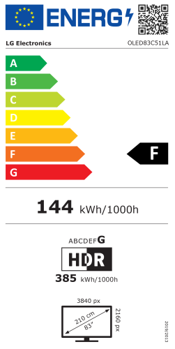 LG TV OLED evo AI OLED83C51LA (2025) TV 83'' 4K UHD 3840x2160 Smart TV - Image 10