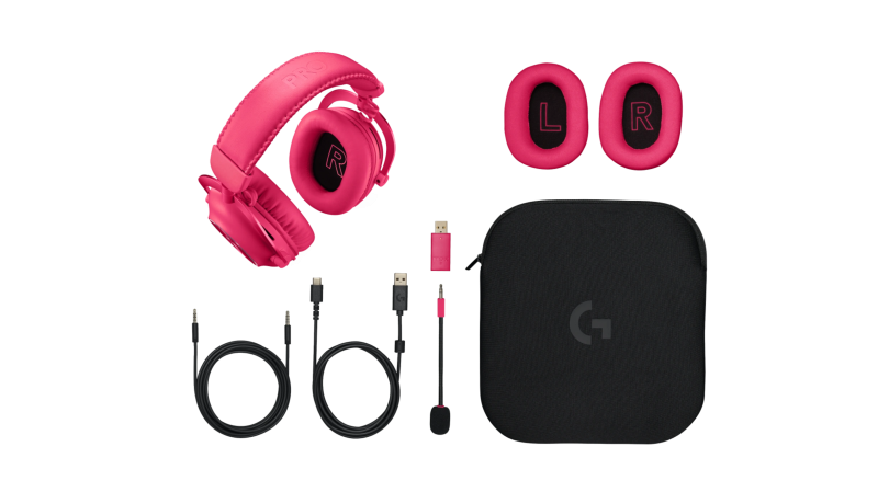 Logitech G PRO X 2 LIGHTSPEED Wireless Gaming Headset, Bluetooth, Magenta - Image 5