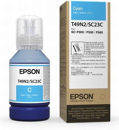 Epson T49N2/SC23C (C13T49N200) Ink Refill Bottle, Cyan