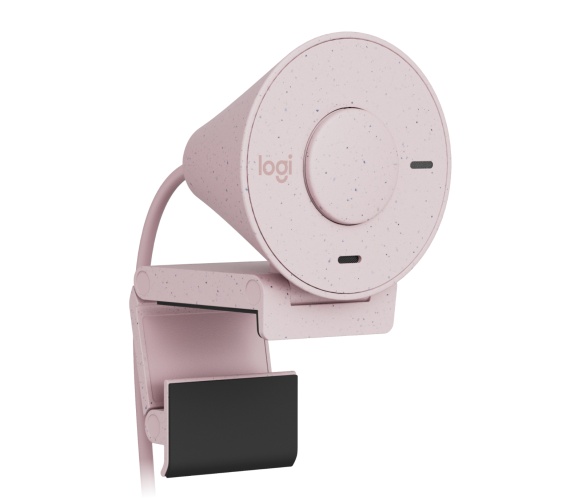 Logitech Brio 300 Webcam FHD 1920x1080, 2 MP, USB-C, Rose - Image 6