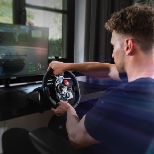 Logitech G29 Driving Force Steering Wheels & Pedals, for PC, PS5, PS4, Black - Image 4