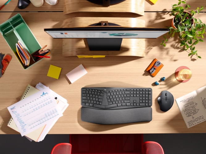 Logitech ERGO K860 for Business Wireless Keyboard, Bluetooth, US INT (Qwerty), Graphite - Image 9