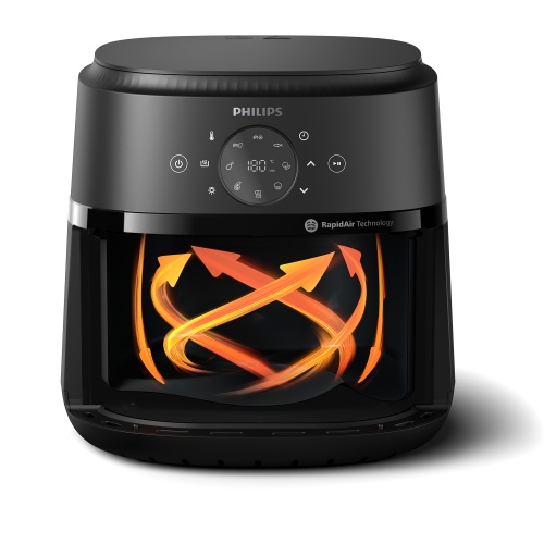 Philips 2000 Series NA231/00 Hot Air Fryer 6.2 L 1700 W, Black/Silver - Image 2