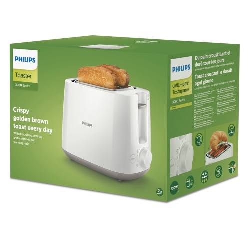 Philips Daily Collection HD2581/00 Toaster 830 W, White - Image 3