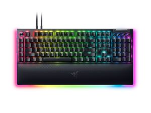 Razer BlackWidow V4 Pro Wired Gaming Keyboard RGB, Yellow Linear Switch, US, Black