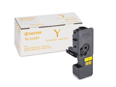 Kyocera TK-5220Y Toner Cartridge, Yellow - Image 2