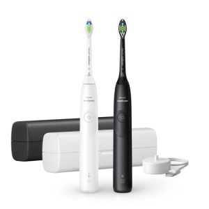 Philips Sonicare 5300 Series HX7109/01 2-pack Electric Toothbrush, Black, White