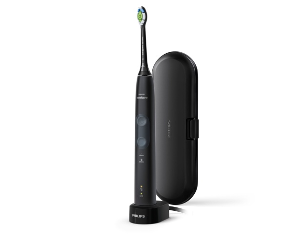 Philips Sonicare ProtectiveClean 4500 Series HX6830/53 Electric Toothbrush, Black/Grey