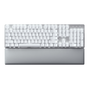 Razer Pro Type Ultra Wireless Gaming Keyboard RF Wireless+ BT+ USB, LED, Yellow Switch, US, White