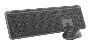 Logitech Signature Slim Combo MK950 for Business Wireless Keyboard + Mouse, US Int, Graphite