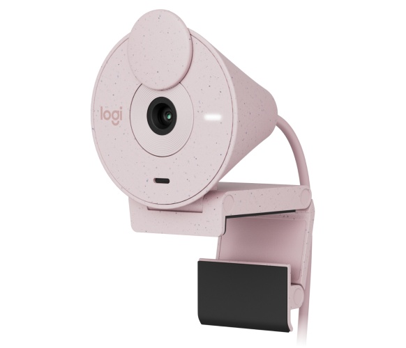 Logitech Brio 300 Webcam FHD 1920x1080, 2 MP, USB-C, Rose - Image 2
