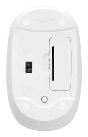 Logitech M196 Wireless Mouse, Bluetooth, 1000 DPI, Off-White