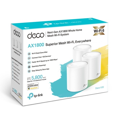 TP-Link DECO X20(3-pack) AX1800 Whole Home Mesh Wi-Fi 6 System - Image 3